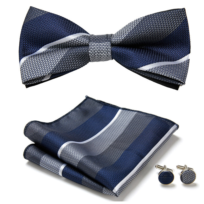 Three Piece Set Of Stylish Bow Ties Image