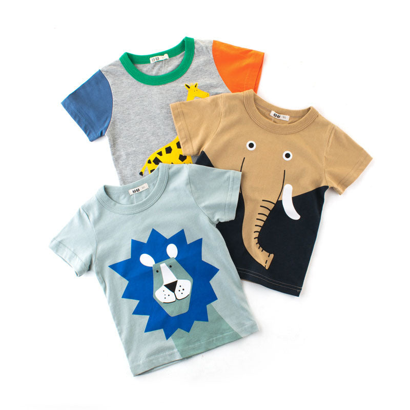 Child short sleeve t-shirt boy half sleeve Image