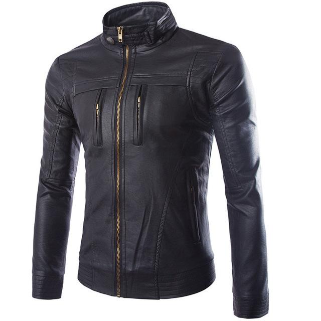 Striven Mens Leather Jacket Image