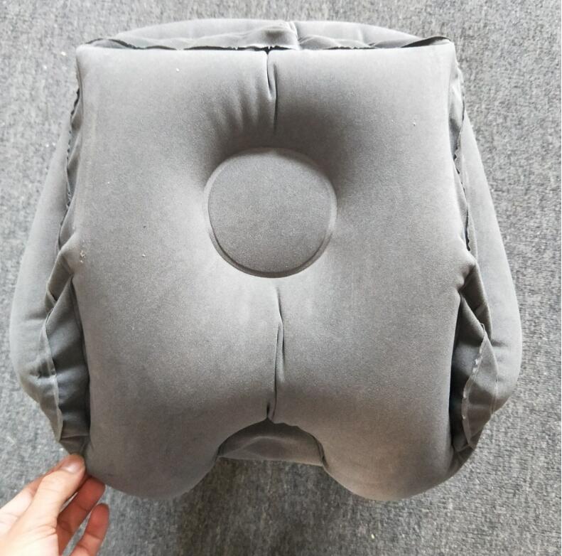 Inflatable Cushion Travel Pillow The Most Diverse & Innovative Pillow for Traveling 2017 Airplane Pillows Neck Chin Head Support Image