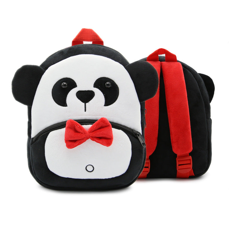 Cute Plush Backpacks Kindergarten Cartoon School Bags Children Animal Toys Bag Image