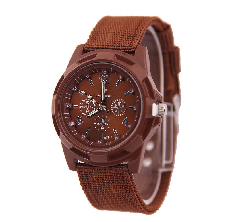 Cloth Belt Weaving Belt Military Watch Sea and Land Air Force Movement Quartz Military Watch Image