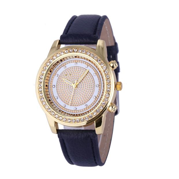 New Women Bracelet Wristwatch ladies Crystal Geneva Watches Fashion Stainless Steel Quartz Wristwatches Image