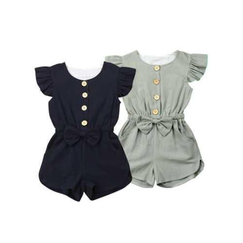 Toddler Girl Clothes Kids Baby Girls Summer Ruffles Sleeve Image