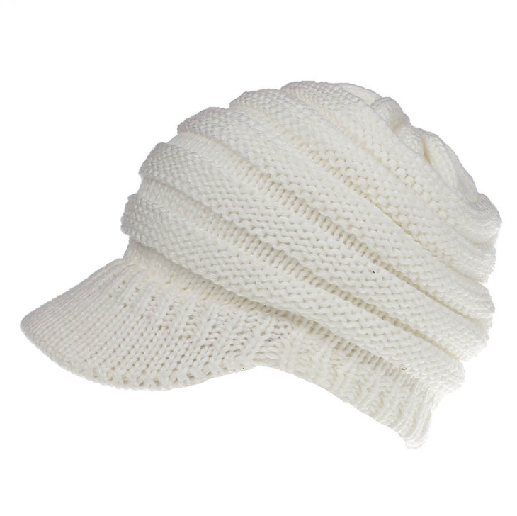 Women Ponytail Beanies Autumn Winter Hats Female Soft Knitting Caps Warm Ladies Skullies Image