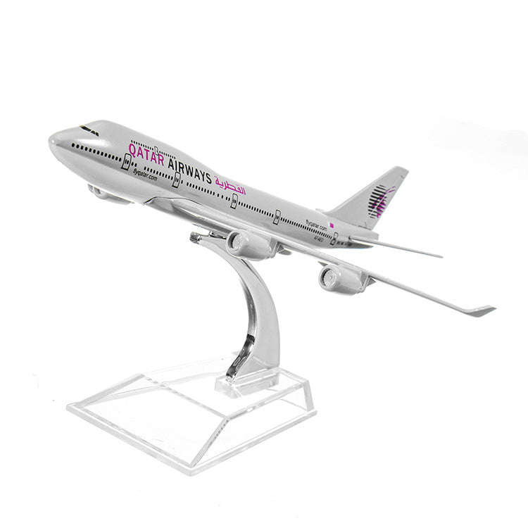 Civil Aviation Aircraft Model Alloy International Airbus Model Simulation Office Aircraft Model Decoration Image