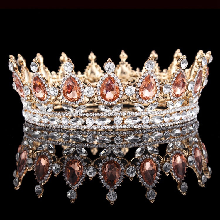 Baroque Bridal Crown Headdress Rhinestone Hair Accessories Image