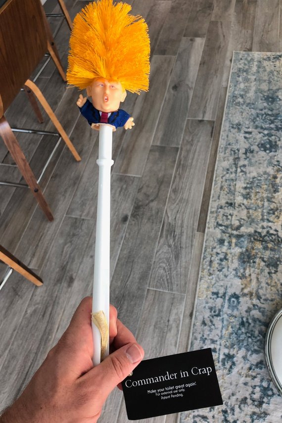 Funny Donald Trump Toilet Brush Image