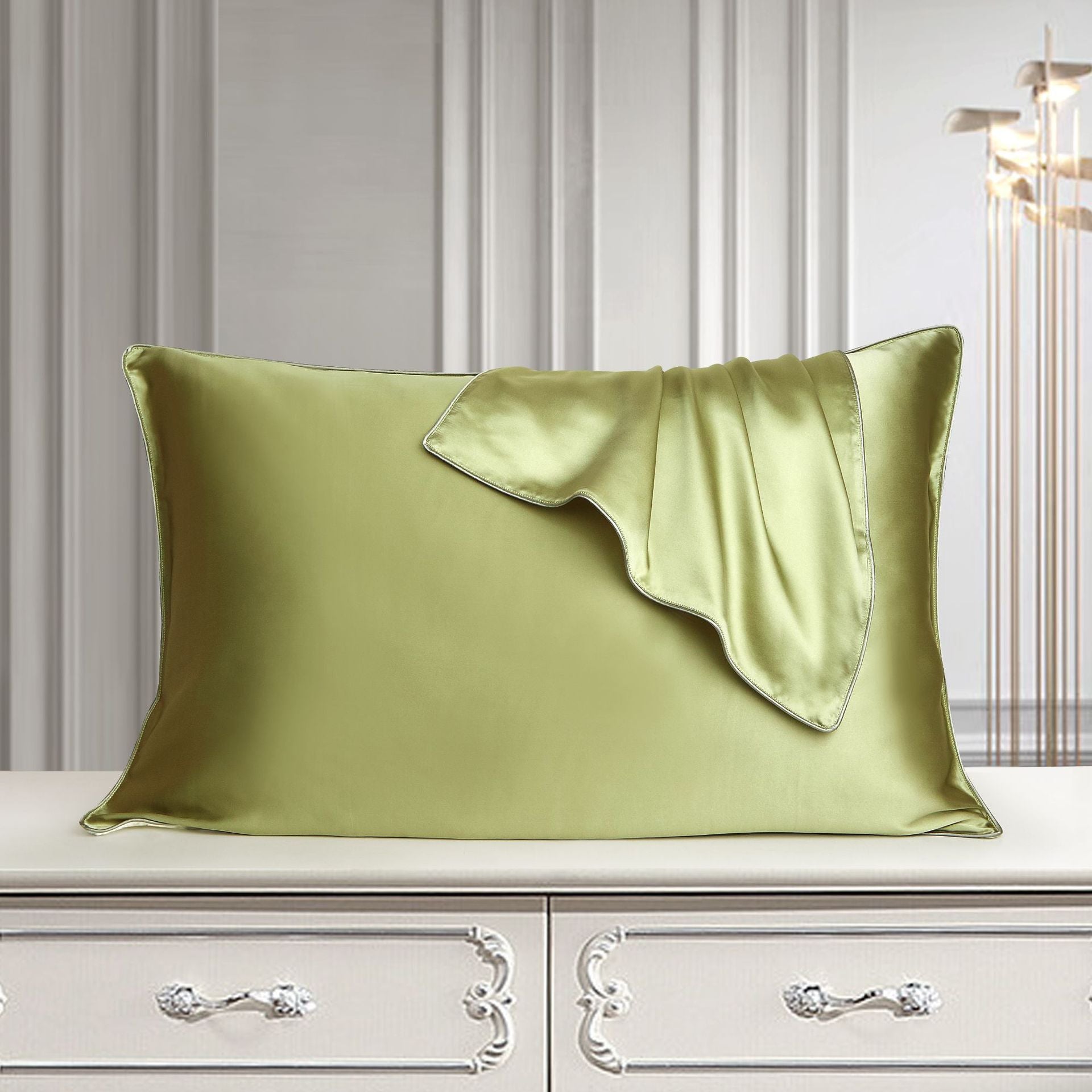 Silk Pillow Case Pure Silk Pillowcase Real Silk Pillowcase Natural Silk Pillowcase Image