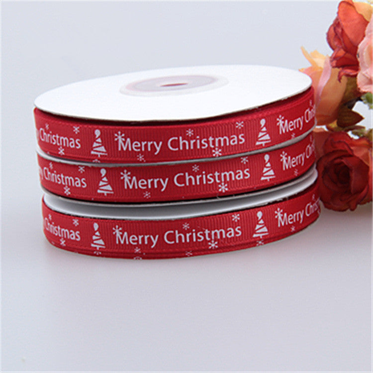 Christmas ribbon 1CM threaded ribbon small roll Image