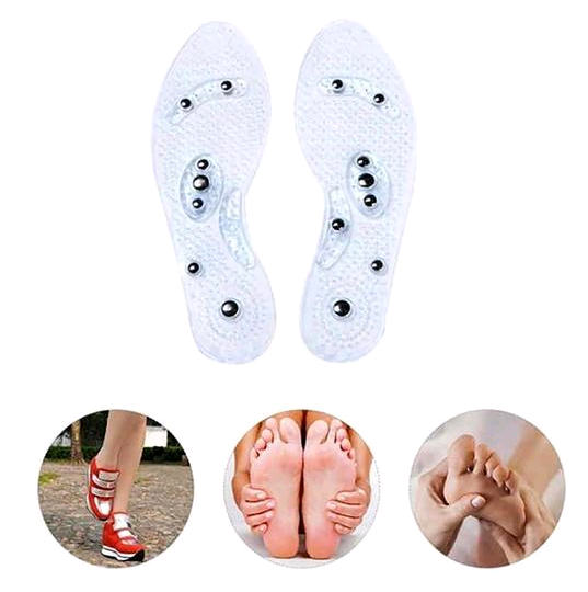 Magnet Magnetic Plus Elastomer Transparent Silicone Massage Insole Health Massage Insole Magnetic Therapy Anti-fatigue Image