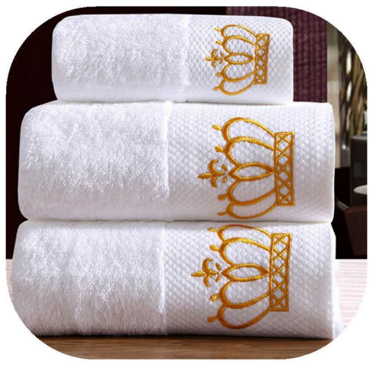 Cotton gift towel custom embroidery boutique hotel hotel sauna large bath towel Image