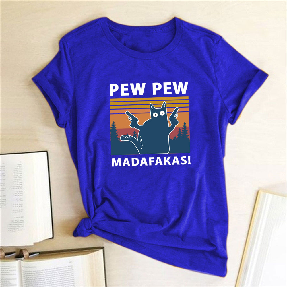 Short Sleeve Pew Maddakas T-Shirt European Size Top Image