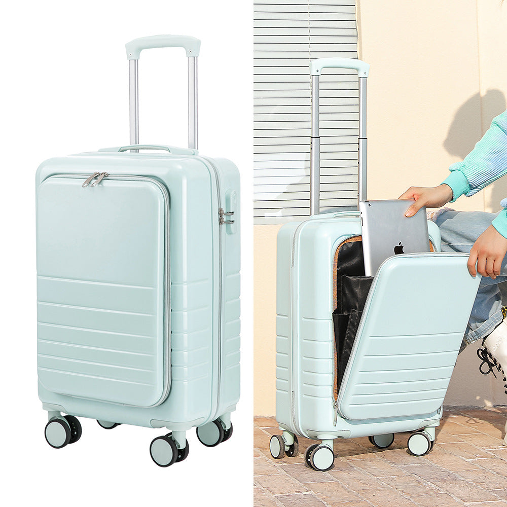 Large Capacity Suitcase Front  Lid Pull Rod Case Image