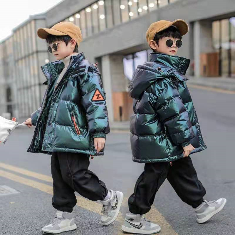 Western Style Big Kids Thick Winter Children's White Duck Down Jacket Image