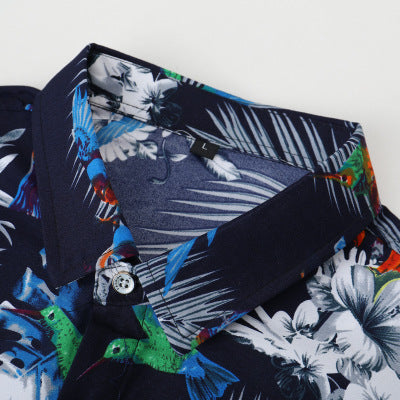 Hawaiian printed men's shirt