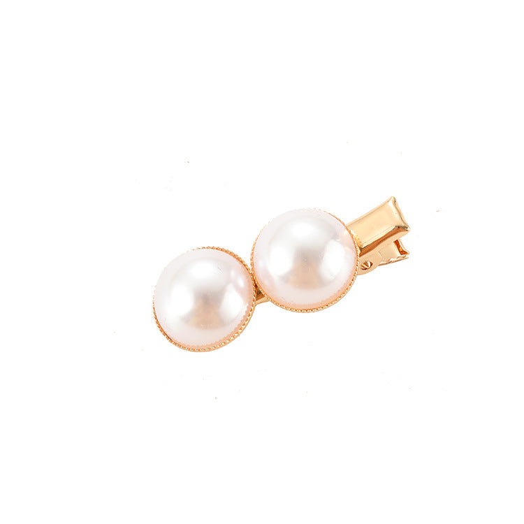 Slip-on Pearl Bow Hair Clip Image