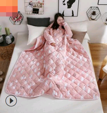 Winter Lazy Quilt with Sleeves Image