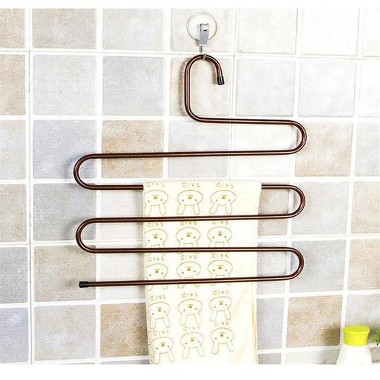 Magic non-slip s-type home pants rack Image