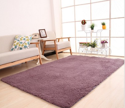 Living Room Rug Area Solid Carpet Fluffy Soft Home Decor White Plush Carpet Bedroom Carpet Kitchen Floor Mats White Rug Tapete Image