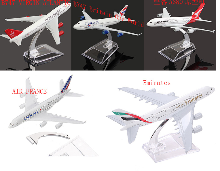 Civil Aviation Aircraft Model Alloy International Airbus Model Simulation Office Aircraft Model Decoration Image