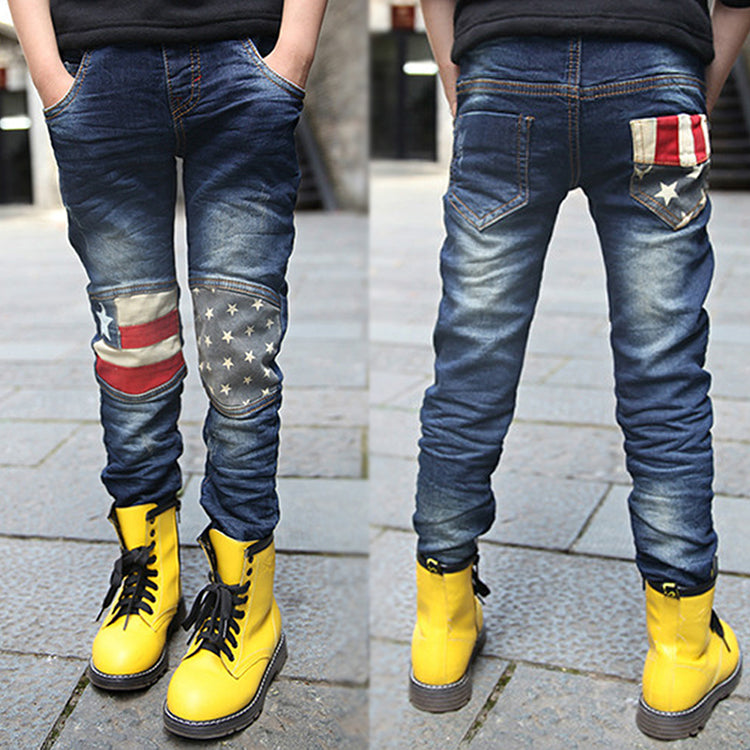 Boy patchwork jeans Image