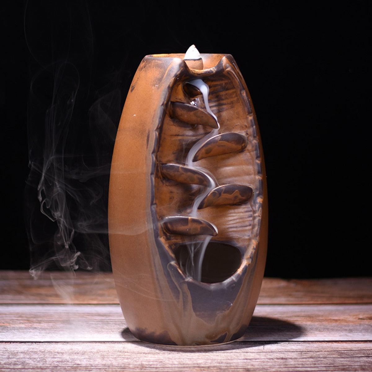 Multi-layers Ceramic Back flow Incense Burner Image