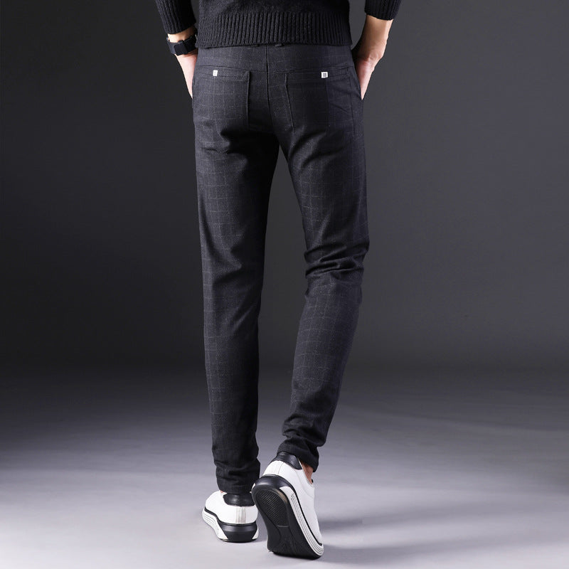 Slim straight trousers men Image