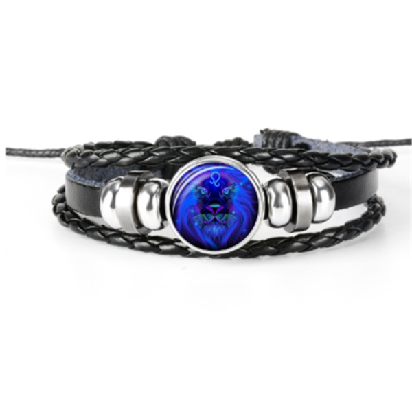 Zodiac Constellation Bracelet Braided Design Bracelet For Men Women Kids Image