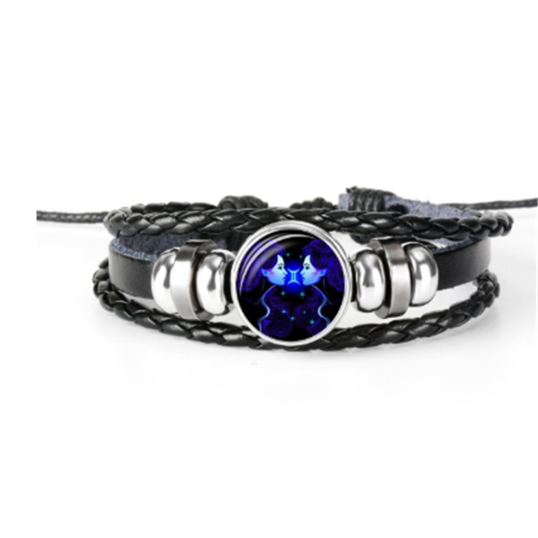 Zodiac Constellation Bracelet Braided Design Bracelet For Men Women Kids Image