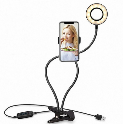 LED Selfie Ring Light for Live Adjustable Makeup Light-8cm Stand