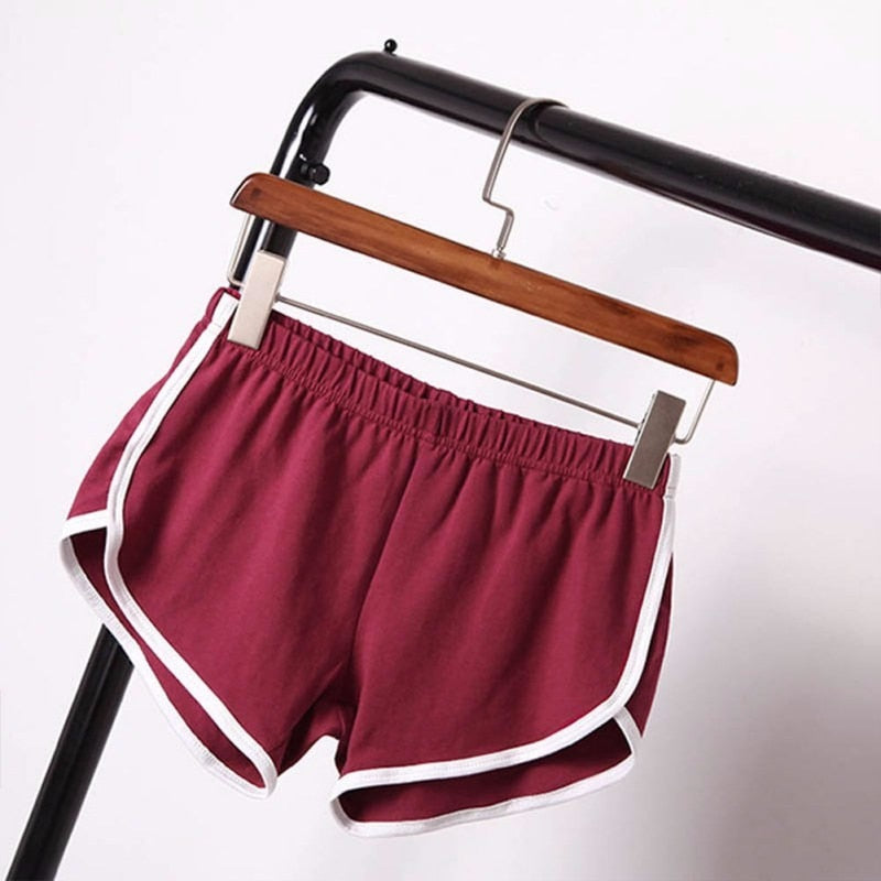 New Summer Shorts Women Casual Shorts Workout Waistband Skinny Short Image