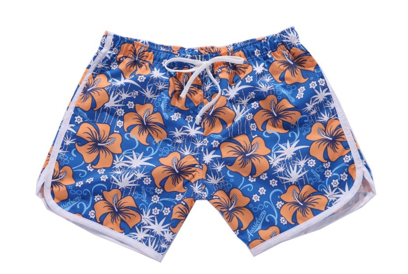 Men's short beach pants casual shorts loose and comfortable Image