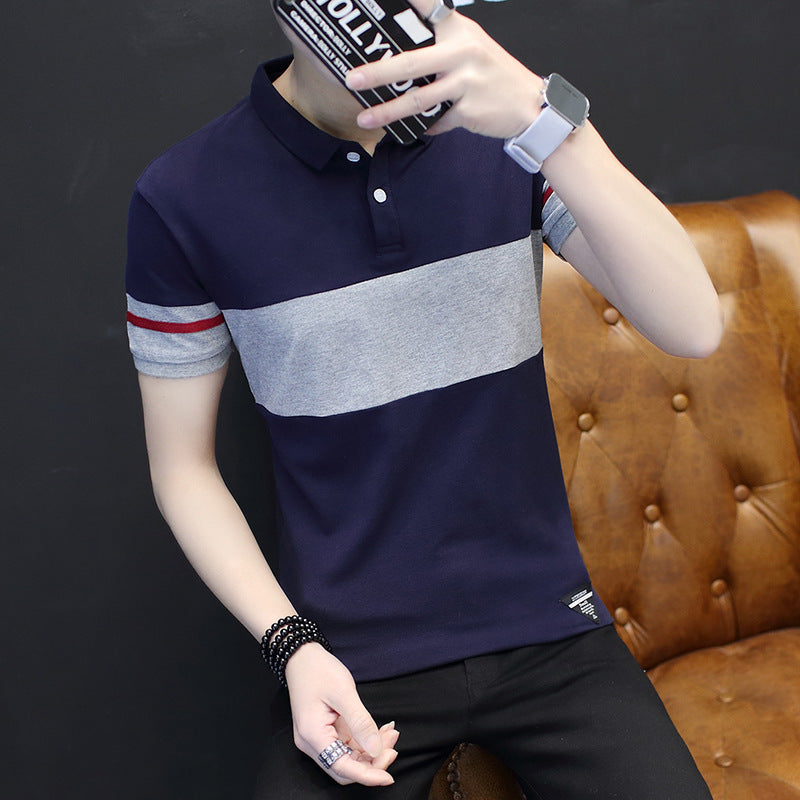 Short sleeve shirt collar polo shirt Image