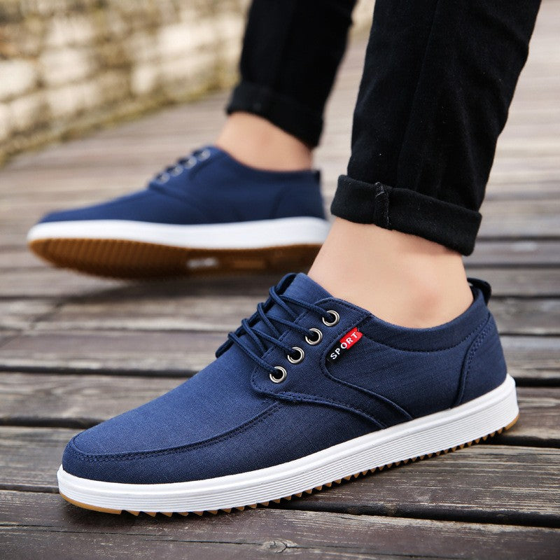 Men Casual Shoes Summer Canvas Shoes Men Breathable Casual Canvas Men Shoes Walking Men Shoes Chaussure Homme Factory sales Image