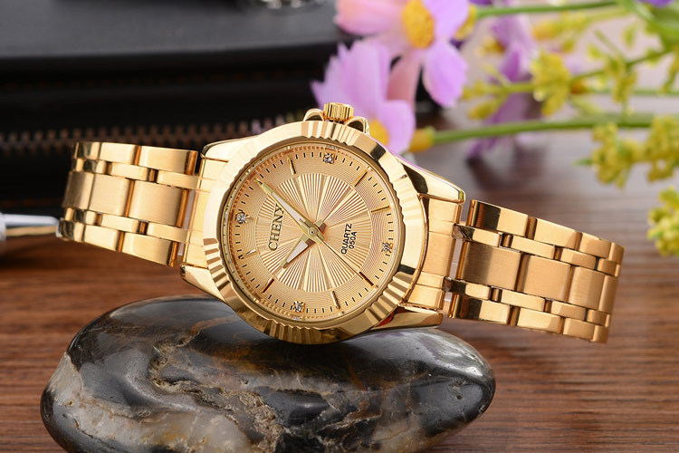 Luxury Brand Man Gold Dress Watches Stainless Steel Image