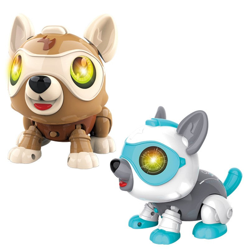 Children's Voice-activated Touch-sensing Electronic Robot Dog Image