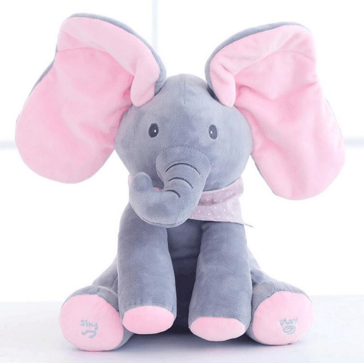 Peek-A-Boo Interactive Elephant Plush Toy Image