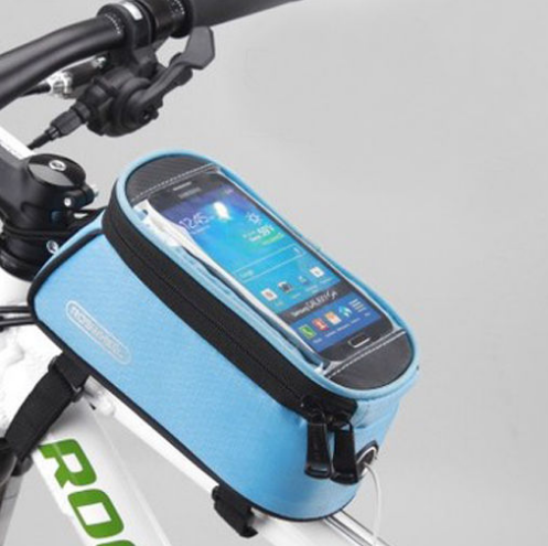 Compatible with Apple, ROSWHEEL Bicycle Frame Bags Bags Bag Holder For IPhone Mobile Phone Bag Image