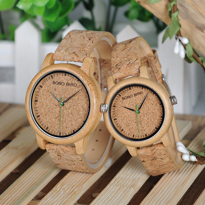 Bamboo and wooden watches Image