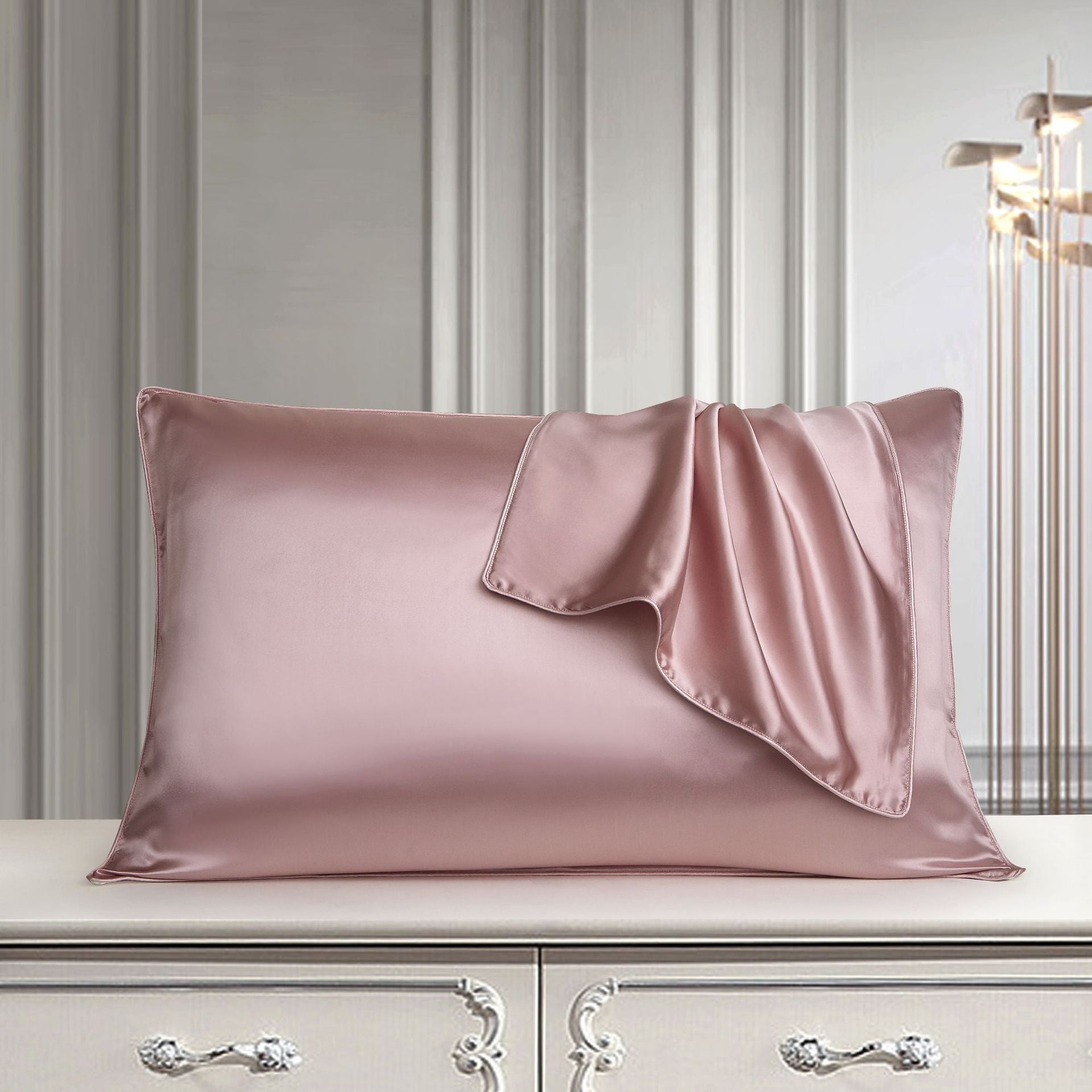 Silk Pillow Case Pure Silk Pillowcase Real Silk Pillowcase Natural Silk Pillowcase Image