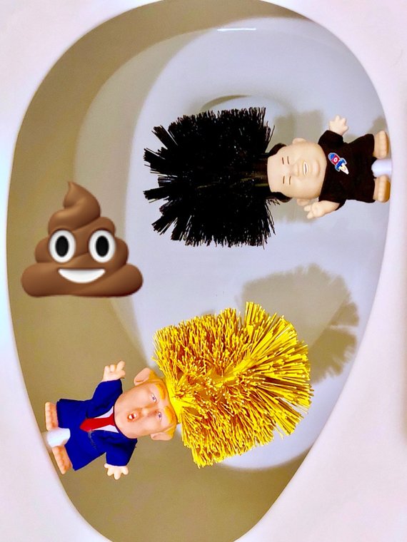 Funny Donald Trump Toilet Brush Image