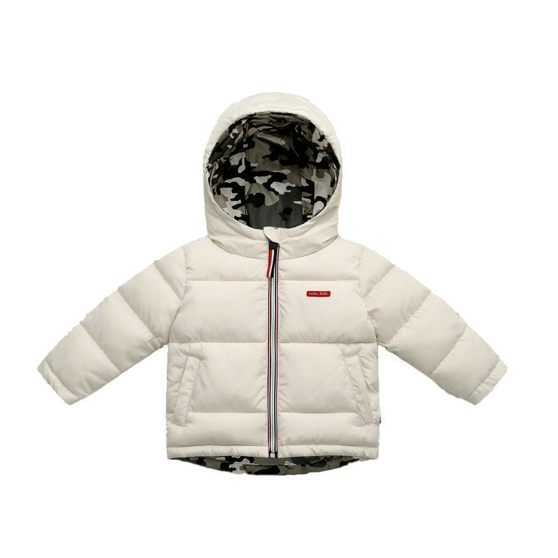 Middle And Small Children Wear Double-sided Padded Winter Jackets Image