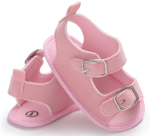 6-12 months handmade light baby sandals 0-1 soft bottom summer BB cloth baby toddler shoes Image