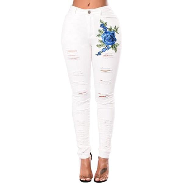 Ripped Jeans For Women 2021 Women Jeans Pencil Pants Denim Jeans Image