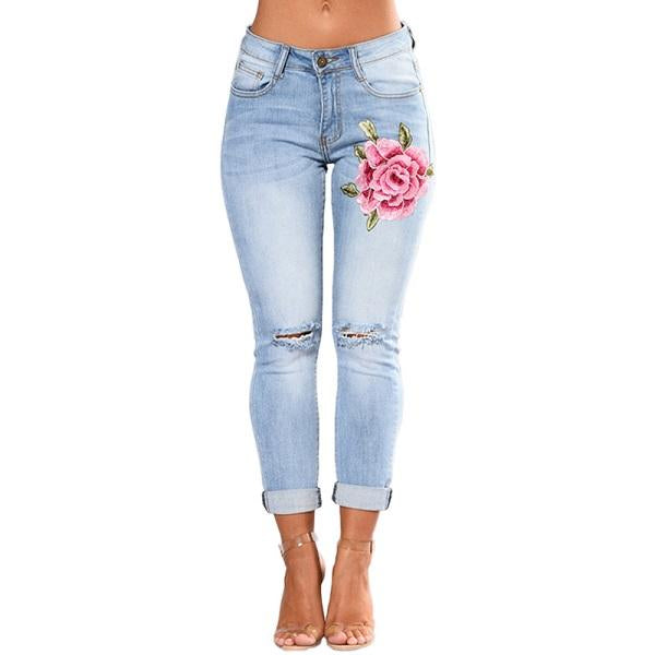 Ripped Jeans For Women 2021 Women Jeans Pencil Pants Denim Jeans Image