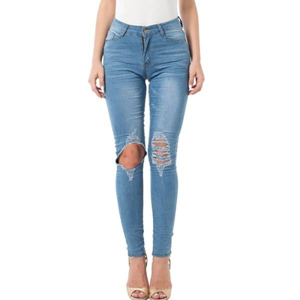 Ripped Jeans For Women 2021 Women Jeans Pencil Pants Denim Jeans Image