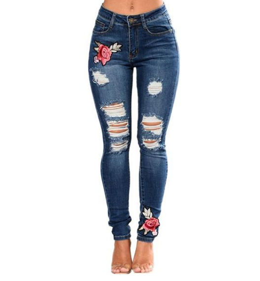 Ripped Jeans For Women 2021 Women Jeans Pencil Pants Denim Jeans Image