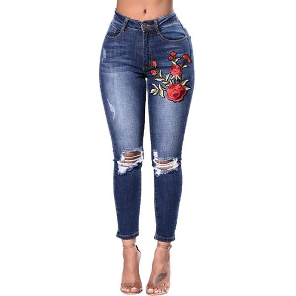 Ripped Jeans For Women 2021 Women Jeans Pencil Pants Denim Jeans Image