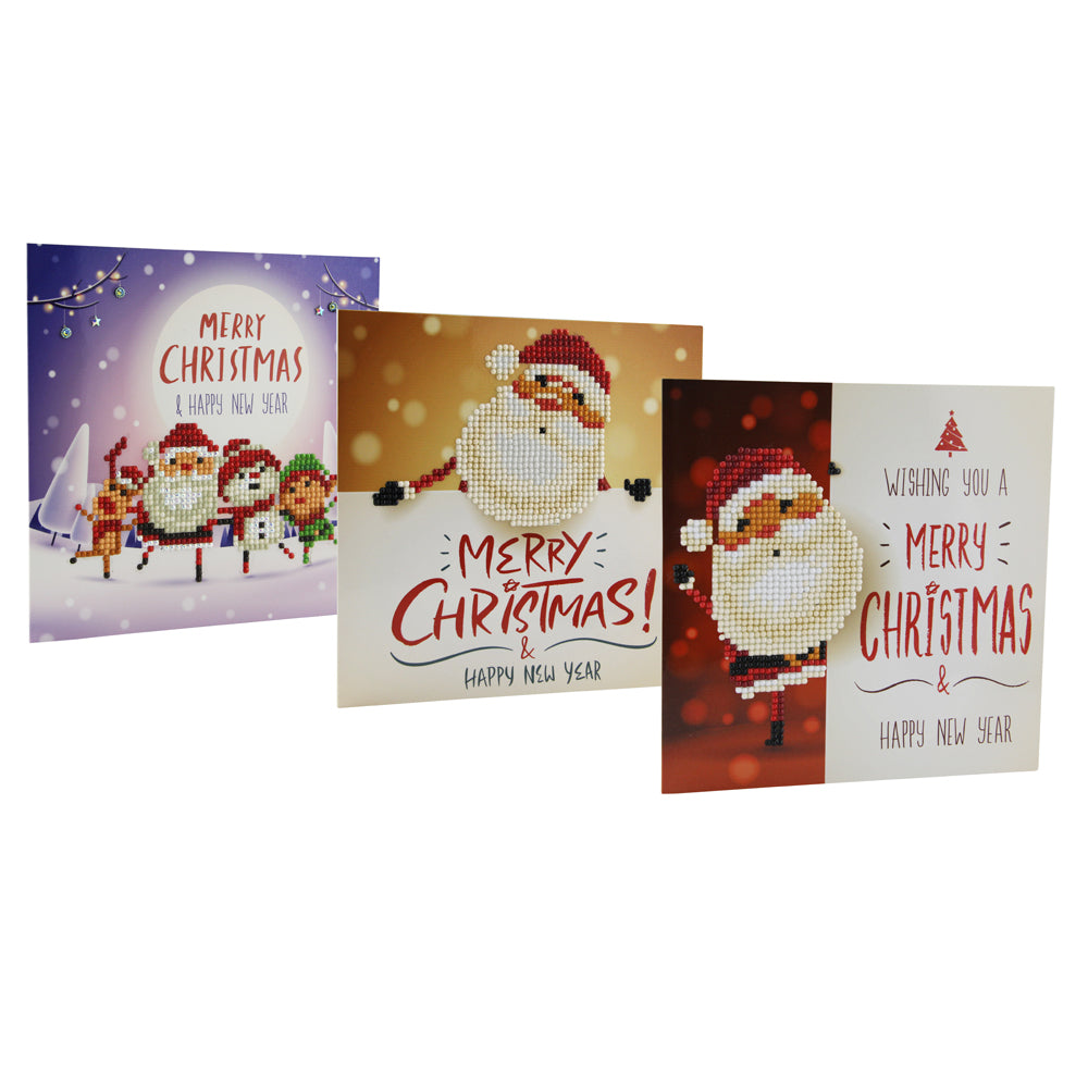 Christmas DIY Diamond Painting Greeting Cards 5D Cartoon Birthday Postcards Kids Festival Embroidery Greet Cards Gifts Image